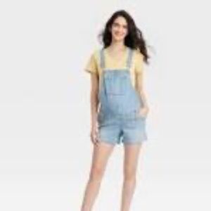Isabel Maternity by Ingrid & Isabel Shortalls Denim Shorts